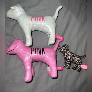 Pink Victoria’s secret’ decorations dogs
